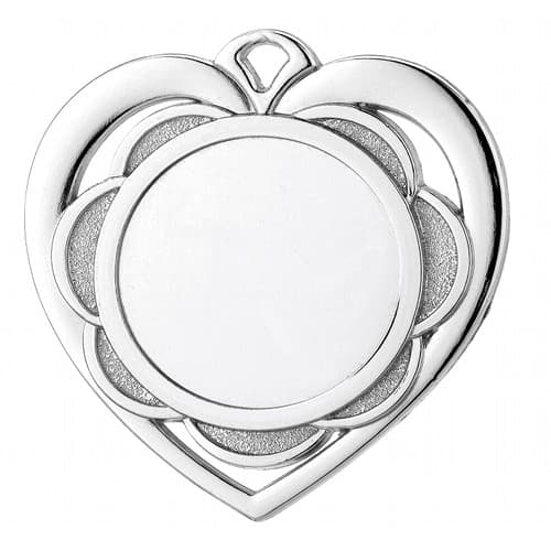Hjerte Sølvmedaljer (inkl. emblem & medaljebånd)